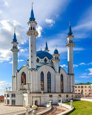 European architecture castle diamond painting - ArchCanvas Haven