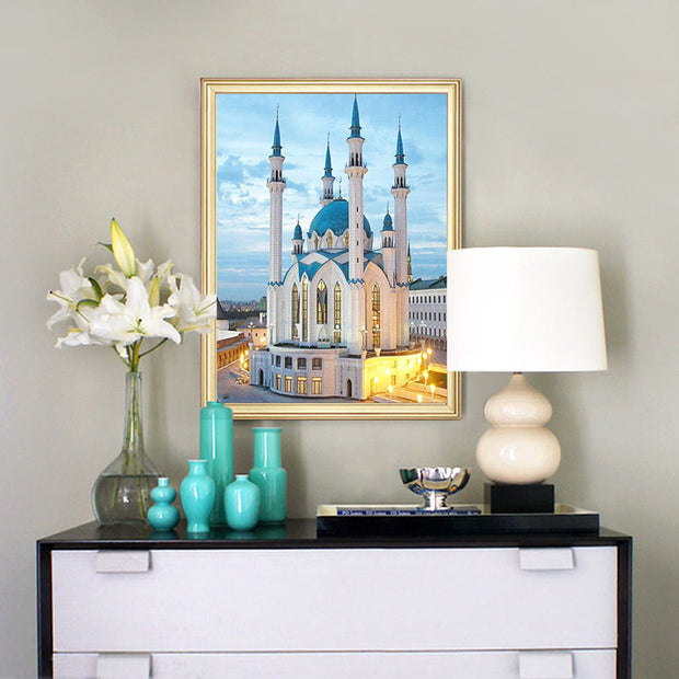 European architecture castle diamond painting - ArchCanvas Haven