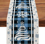 Christmas Trees Merry Xmas Table Runner, Seasonal Winter Holiday Kitchen Dining Table Decoration For Indoor Outdoor Home Party Decor 13 X 72 Inch - ArchCanvas Haven