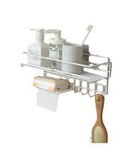 Punch-free Bathroom And Bathroom Storage Rack - ArchCanvas Haven