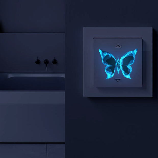Blue Luminous Small Butterfly Bedroom Living Room Luminous Stickers Home Decor - ArchCanvas Haven
