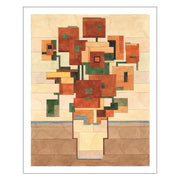 Flower Architecture Restaurant Entrance Hanging Painting - ArchCanvas Haven