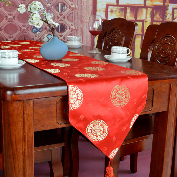 Modern Chinese Zen Tea Flag Dining Table Decorative Cloth - ArchCanvas Haven