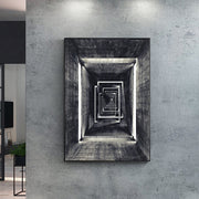 Black And White Modern Architecture Landscape Poster - ArchCanvas Haven