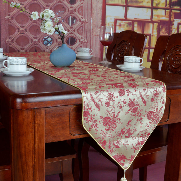 Modern Chinese Zen Tea Flag Dining Table Decorative Cloth - ArchCanvas Haven