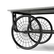 Modern Style Coffee Table Rectangle Coffee Table End Side Table Retro Design Coffee Table With Sturdy Base For Living Room Decor  Black - ArchCanvas Haven