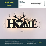 Led English Letter Wall Lamp Background Wall Creative - ArchCanvas Haven