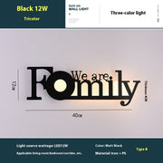 Led English Letter Wall Lamp Background Wall Creative - ArchCanvas Haven