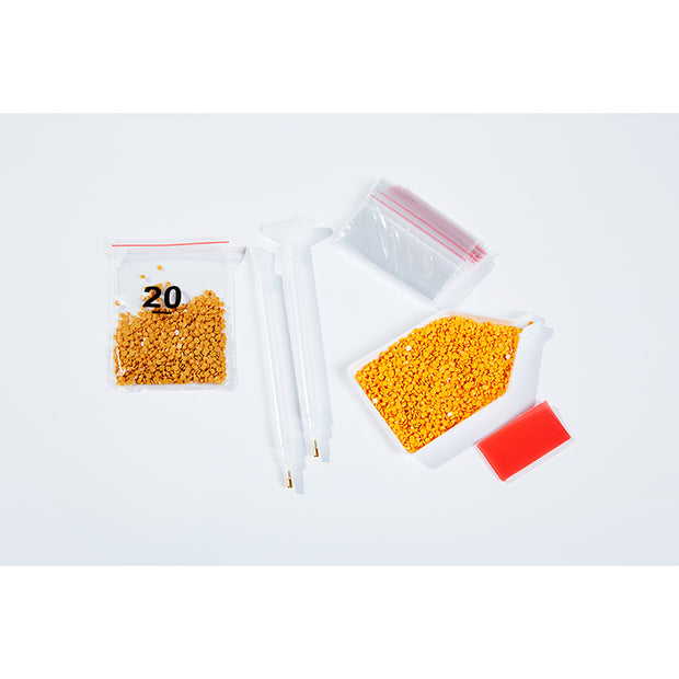 Mosaic Bathroom Painting Full Square Circle Embroidery Animal Home Decor Craft Set - ArchCanvas Haven