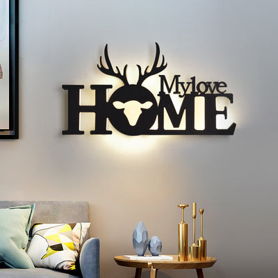 Led English Letter Wall Lamp Background Wall Creative - ArchCanvas Haven