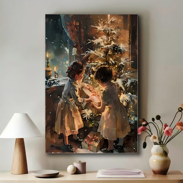 1pc Wrapped Canvas Painting, Wall Decor Living Room, Room Decor, Home Decor, Canvas Print Wrapped In Pine Frame For Holiday Celebrations, Holiday Wall Decoration, Seasonal Home Decoration Pendant - ArchCanvas Haven