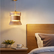 Wall Lamp Japanese Style Walnut Bedroom Bedside Lamp Modern - ArchCanvas Haven