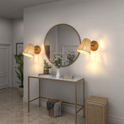 Rattan Wall Lamp Bedside Wall Lamp Mirror Front Lamp Rattan Wall Lamp - ArchCanvas Haven