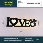 Led English Letter Wall Lamp Background Wall Creative - ArchCanvas Haven