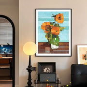 Flower Architecture Restaurant Entrance Hanging Painting - ArchCanvas Haven