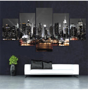 Wall Painting Canvas New York City Architecture Landscape Print Night View Poster Home Decor - ArchCanvas Haven