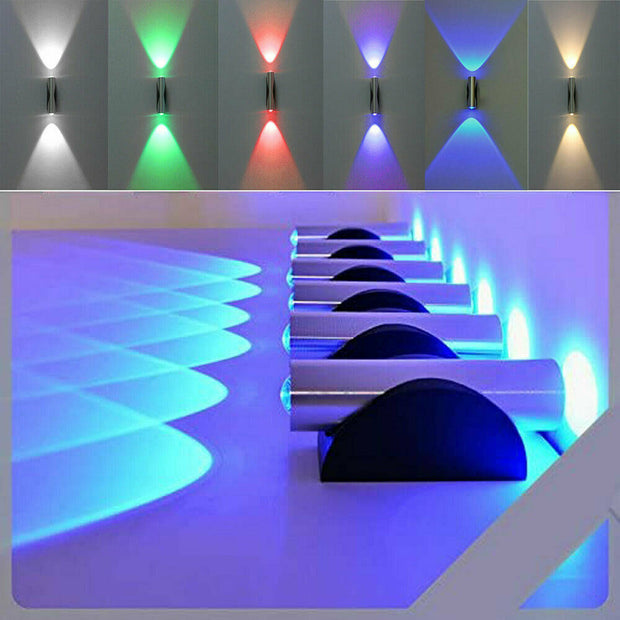 LED Aluminum Frame Wall Lamp 85-265V Wide Pressure Indoor Short Straight Stair Corridor Living Room And Bedside Decorative Lamp - ArchCanvas Haven