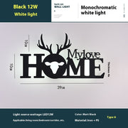 Led English Letter Wall Lamp Background Wall Creative - ArchCanvas Haven