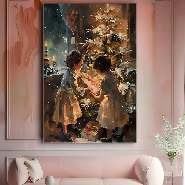 1pc Wrapped Canvas Painting, Wall Decor Living Room, Room Decor, Home Decor, Canvas Print Wrapped In Pine Frame For Holiday Celebrations, Holiday Wall Decoration, Seasonal Home Decoration Pendant - ArchCanvas Haven