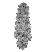 Halloween Table Cloth Black Lace Cover Table Runner Spiderweb Fireplace Scarf Table Decor Halloween Decorations For Home - ArchCanvas Haven