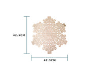 New Snowflakes PVC Hollow Anti-scalding Insulation Pad Table Bowl Mats Home Christmas Decor Heat Resistant Placemat Dining Table - ArchCanvas Haven