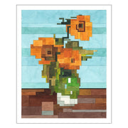 Flower Architecture Restaurant Entrance Hanging Painting - ArchCanvas Haven