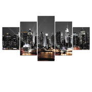 Wall Painting Canvas New York City Architecture Landscape Print Night View Poster Home Decor - ArchCanvas Haven