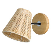 Rattan Wall Lamp Bedside Wall Lamp Mirror Front Lamp Rattan Wall Lamp - ArchCanvas Haven
